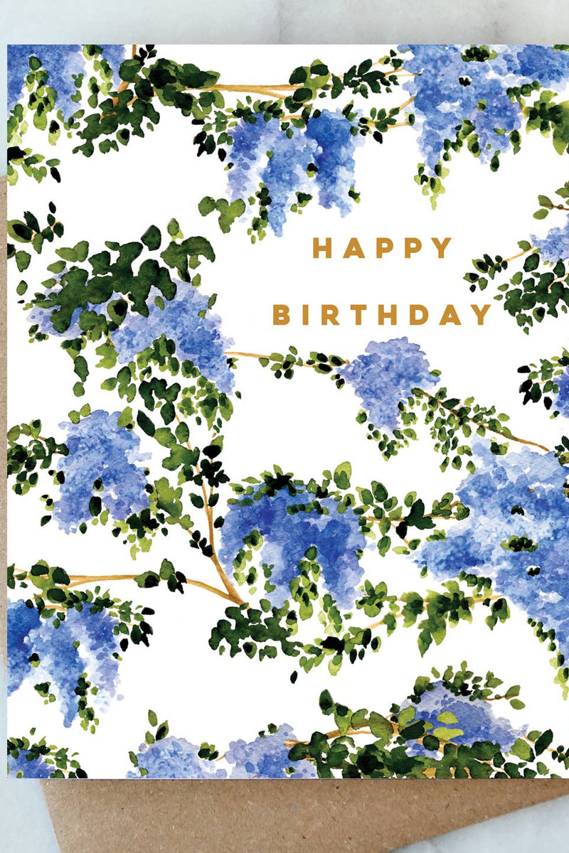 Wisteria Birthday Card