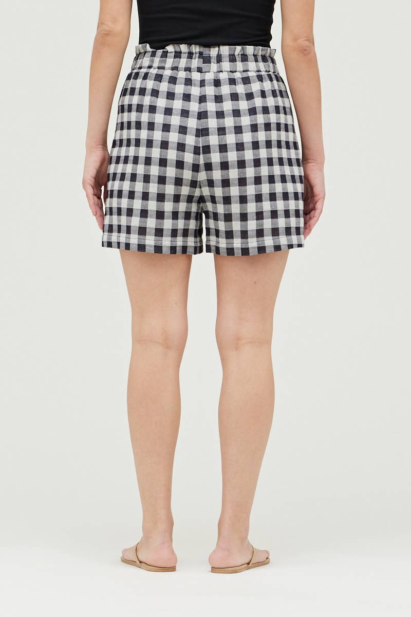 Cotton Gingham Shorts