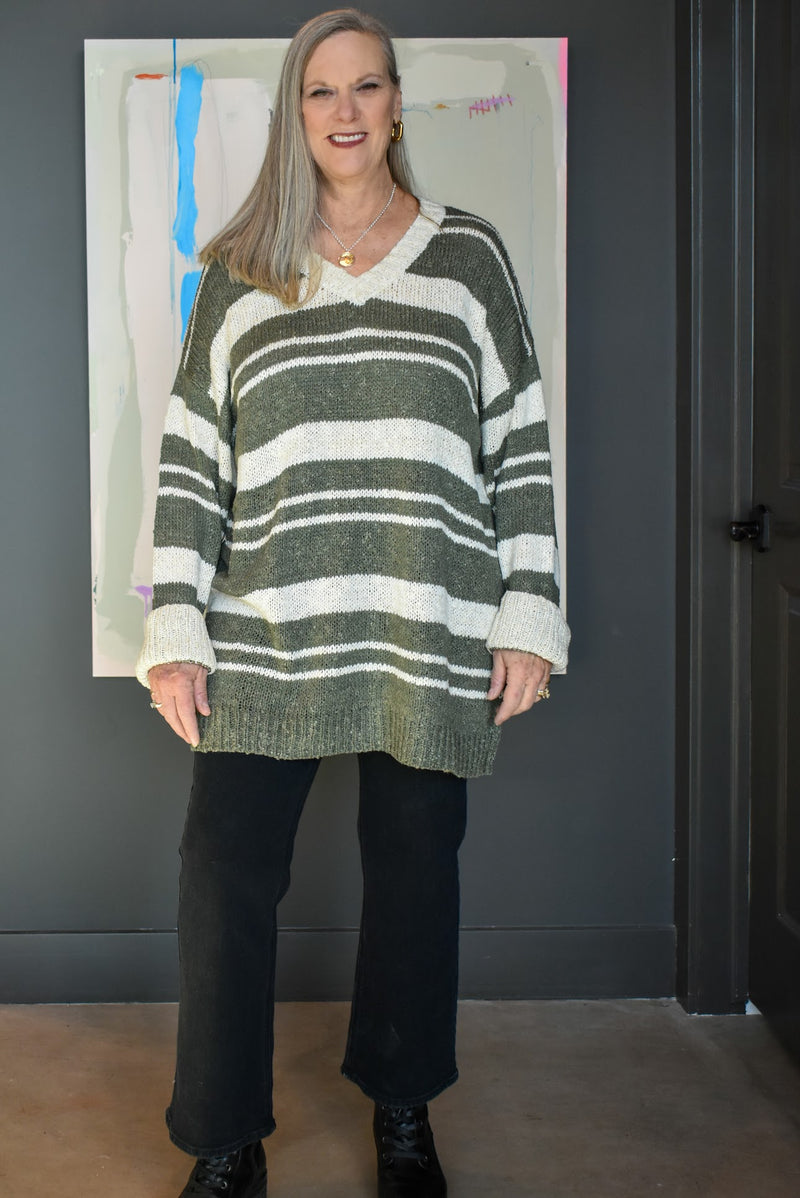 Stella striped Sweater Dress