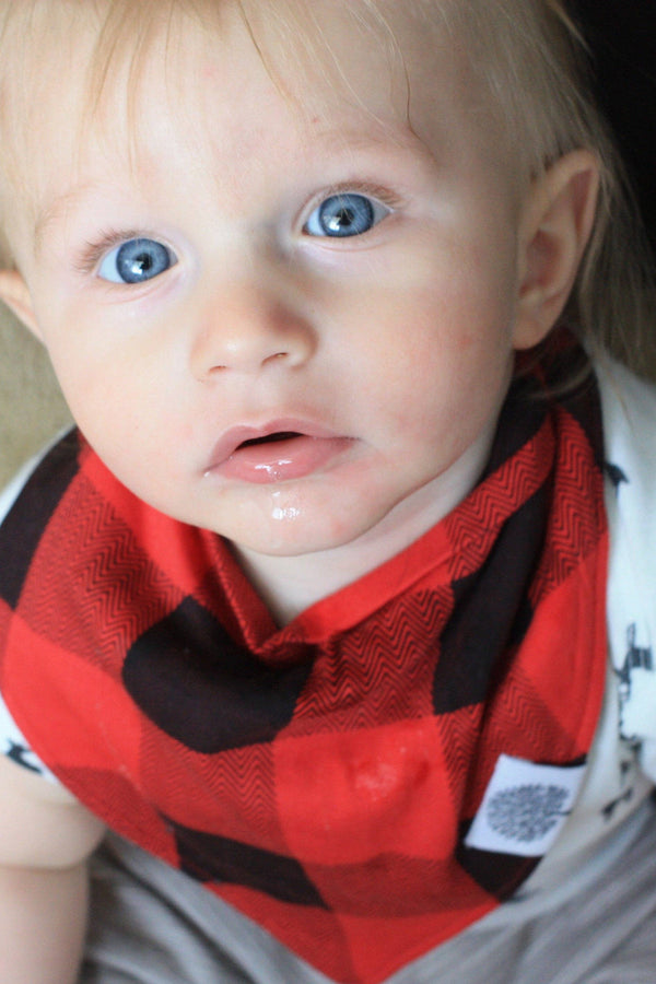 Lumberjack Bandana Bib Set