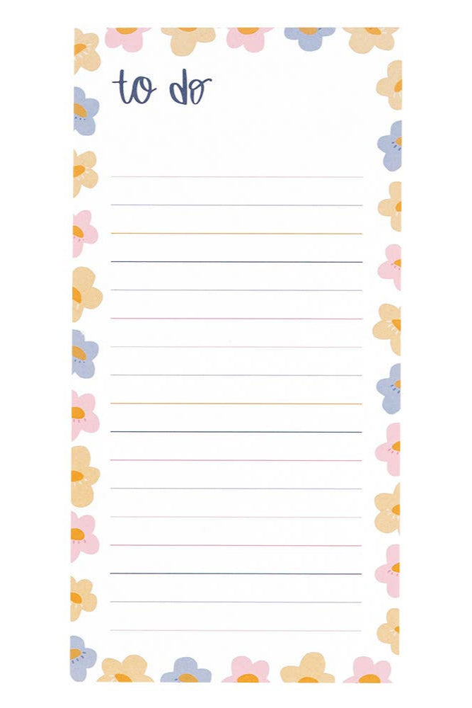 Floral To Do Notepad