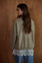Lace Layered Sweater