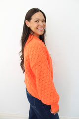 Textured Balloon Sleeve Cardigan 2 Colors!