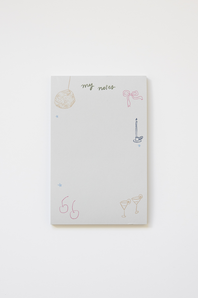 Disco Bow Notepad