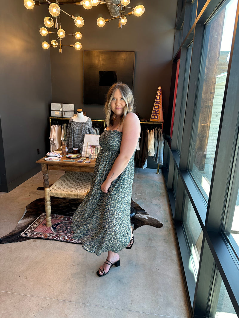 Smocked Top Maxi Dress