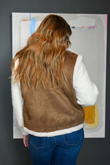 Nellie Suede Pocketed Vest