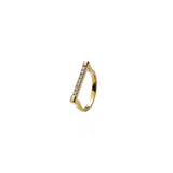 Gold Tennis Bar Ring