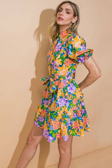 Nova Printed Woven Mini Dress