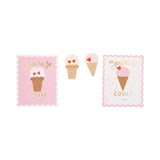 Ice Cream Valentine's Cards and Eraser Set