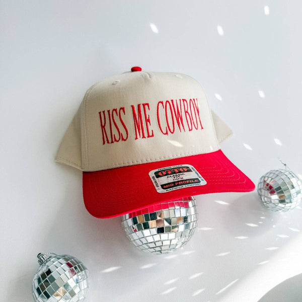 Kiss Me Cowboy Trucker Hat