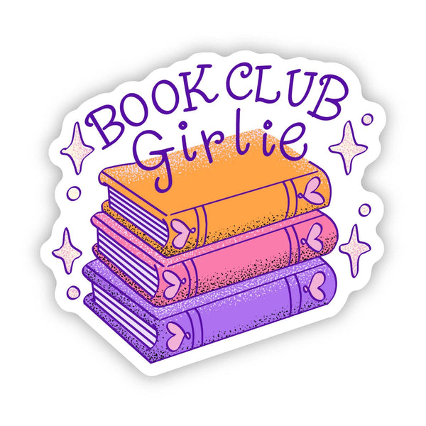 Book Club Girlie Sticker