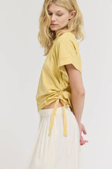 Side Scrunch Tee 3 Colors!