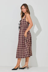 Plaid Ribbon Dress