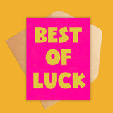 Best of Luck Greeting Card