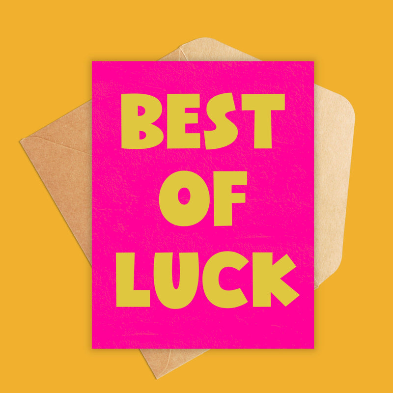 Best of Luck Greeting Card