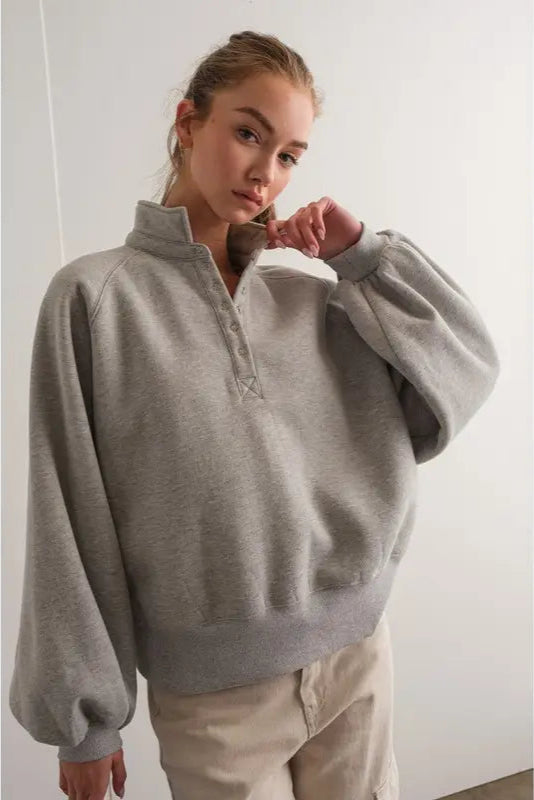Piper Snap Button Collared Sweater