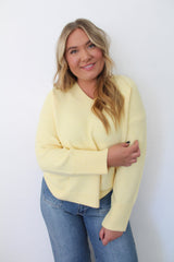 Noomi V Neck Long Sleeve Pull-Over