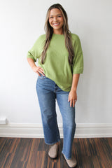 Basic Short Sleeve Sweater