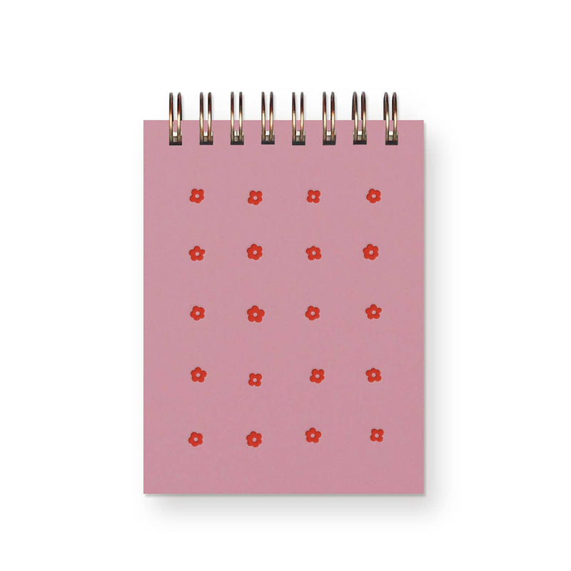 Flower Grid Mini Jotter Notebook