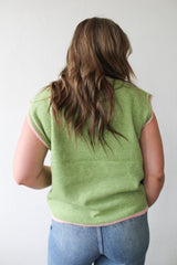 Contrast Trim Sweater Vest