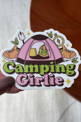 Camping Girlie Sticker