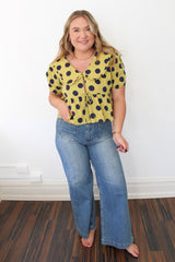 Polka Dot Peter Pan Collar Blouse