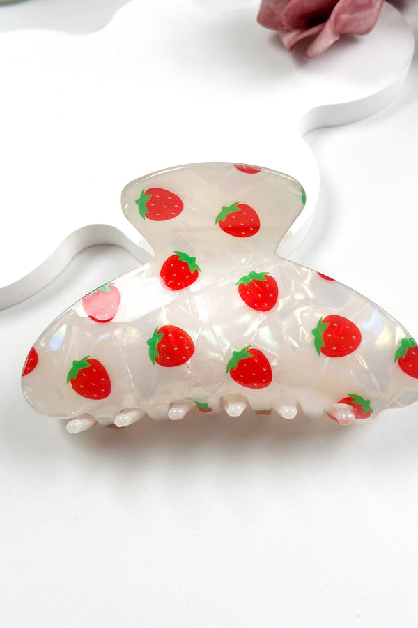 Fruit Print Hair Claw Clip