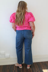 Bubble Sleeve Blouse