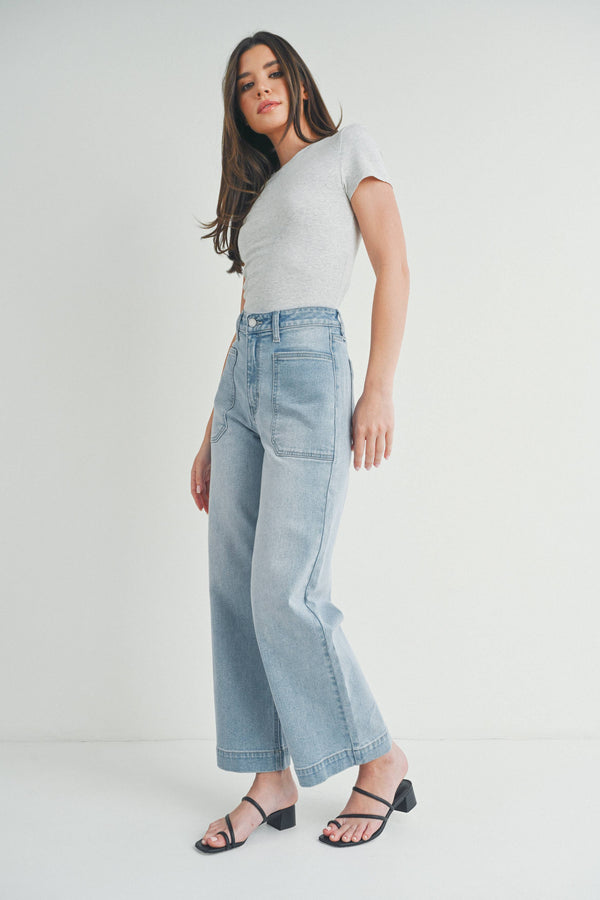 Light Wash Utility Pant