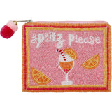 Spritz Please Beaded Coin Pouch
