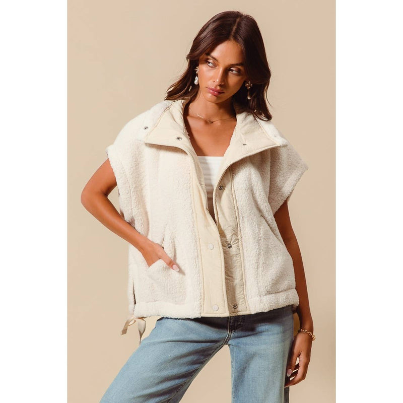 Oversized Sherpa Fur Vest