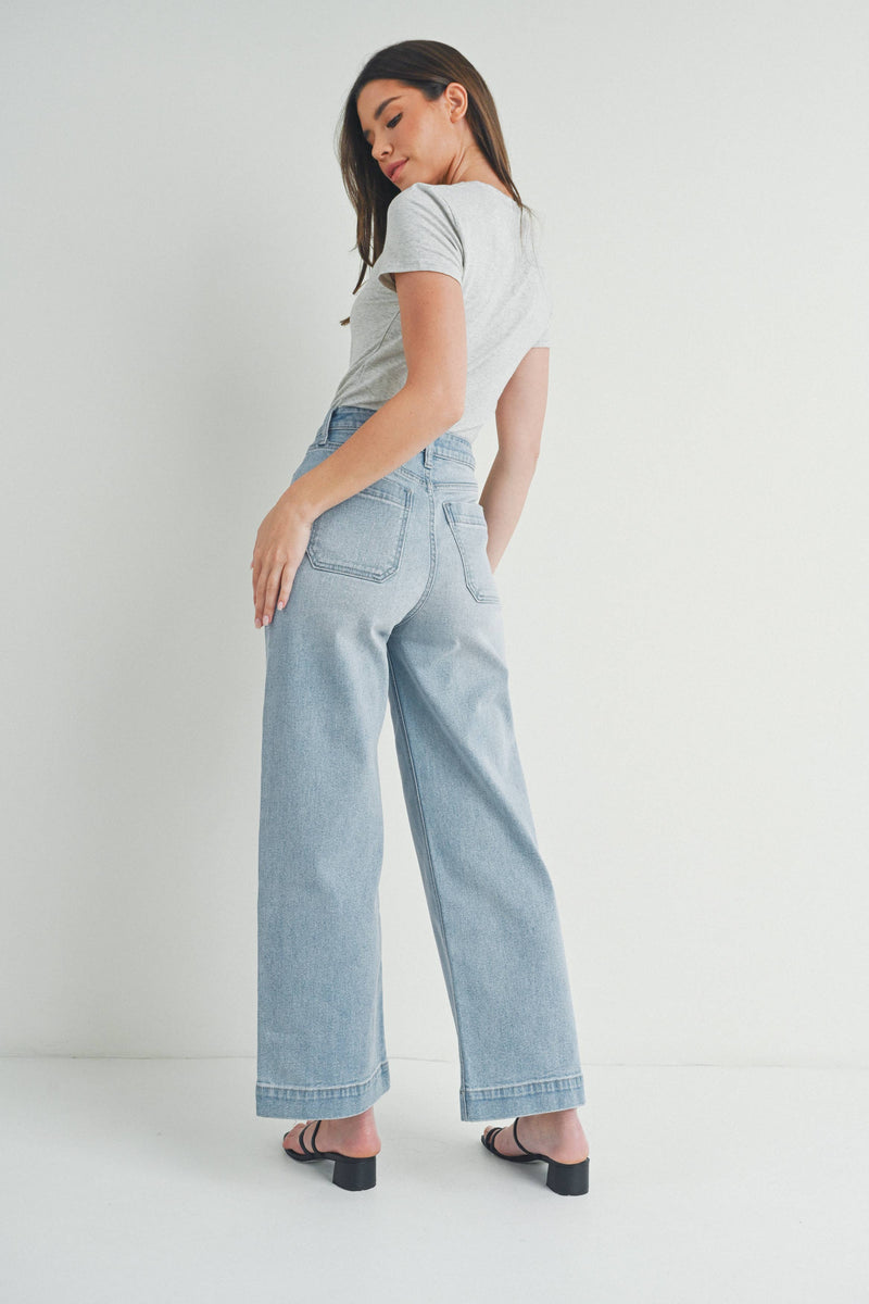 Light Wash Utility Pant