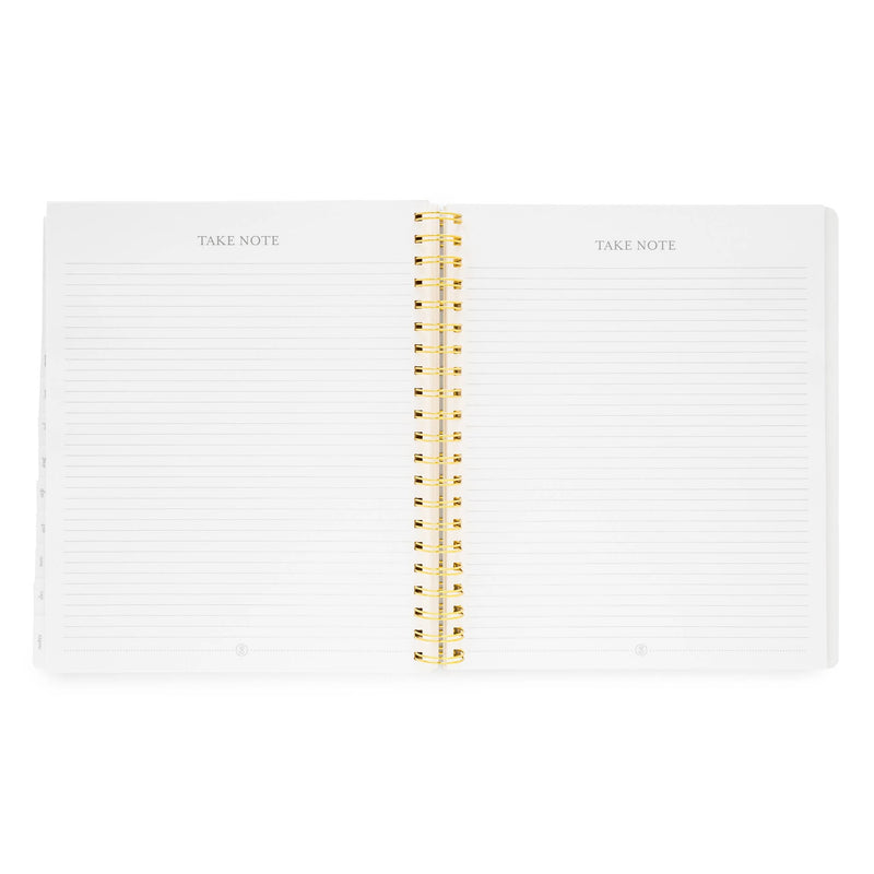 2025 Black Large Weekly Spiral Planner