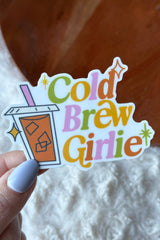 Cold Brew Girlie Coffee Sticker