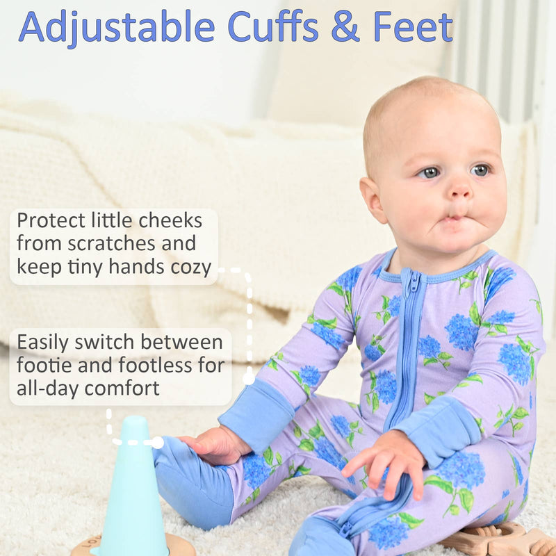 You Had Me At Hydrangea Baby Bamboo Pajamas