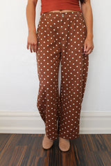 Polka Dot Barrel Pants