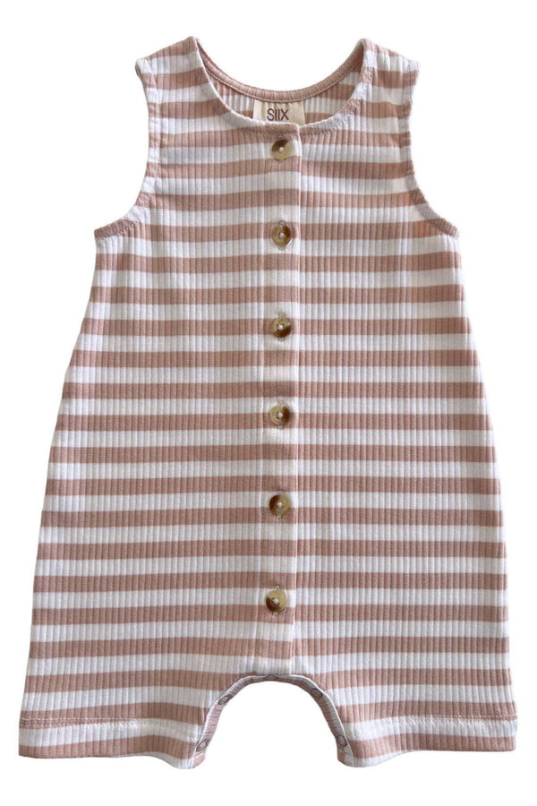 Tan Stripe Ribbed Bay Shortie