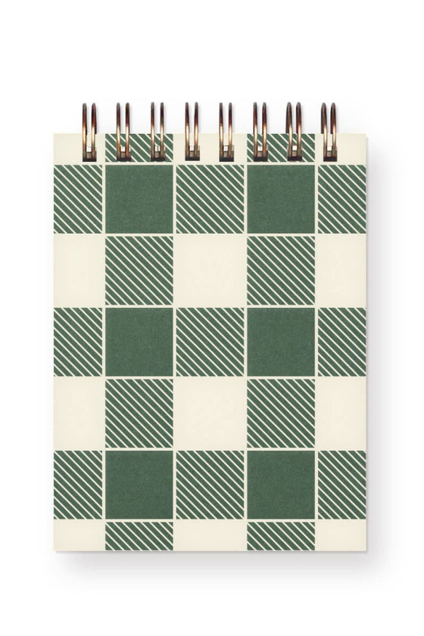 Gingham Mini Jotter Notebook
