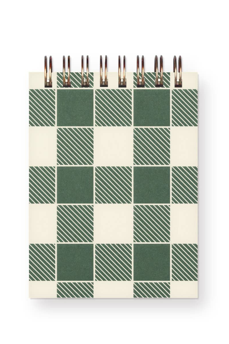 Gingham Mini Jotter Notebook