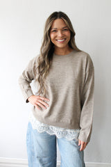 Lace Layered Sweater