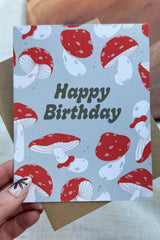 Happy Birthday Mushroom Card