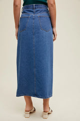 Denim Midi Skirt