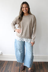 Lace Layered Sweater