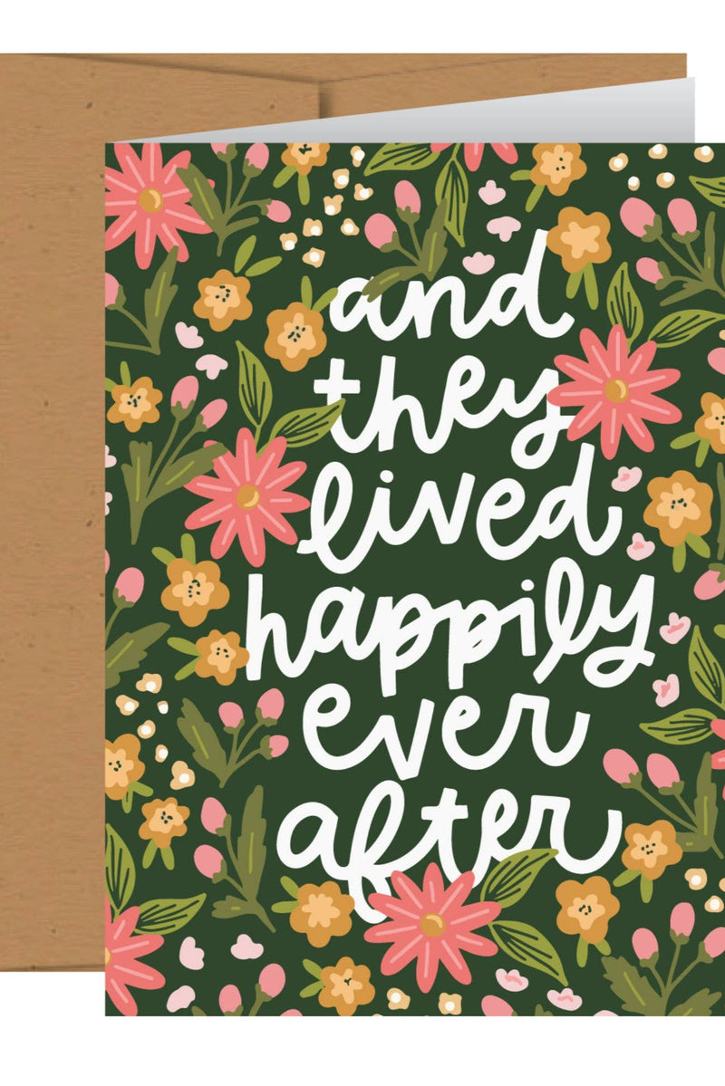 Happily Ever After Wedding Greeting Card