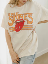 Rolling Stones Stoned Off White Thrifted Graphic Tee