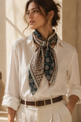 Mosaic Print Reversible Scarf