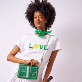 Carson Tennis Ball Print Scarf