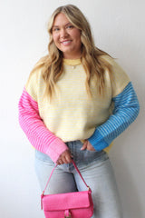 Color Block Stripe Sweater