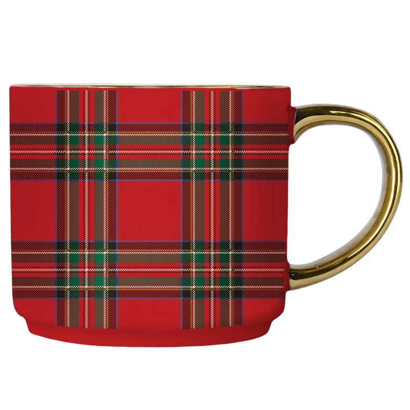 Red Plaid Coffee Mug