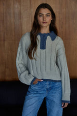 Collared Knit Sweater